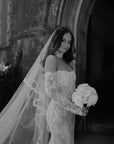 Austin Lace Trim Veil