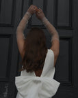 Ruched Tulle Fingerless Gloves