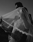 Austin Lace Trim Veil
