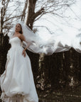 Gathered 2-Tier Tulle Veil