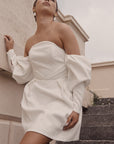 Audrey Mini Dress with Detachable Sleeves