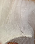 Short shimmer veil