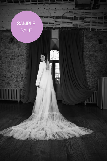 300cm Ruffle Straight Edge Veil