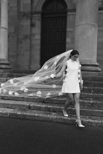 Organza Flower Veil