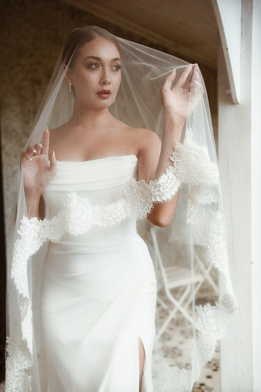 Lexi Corded Lace Veil