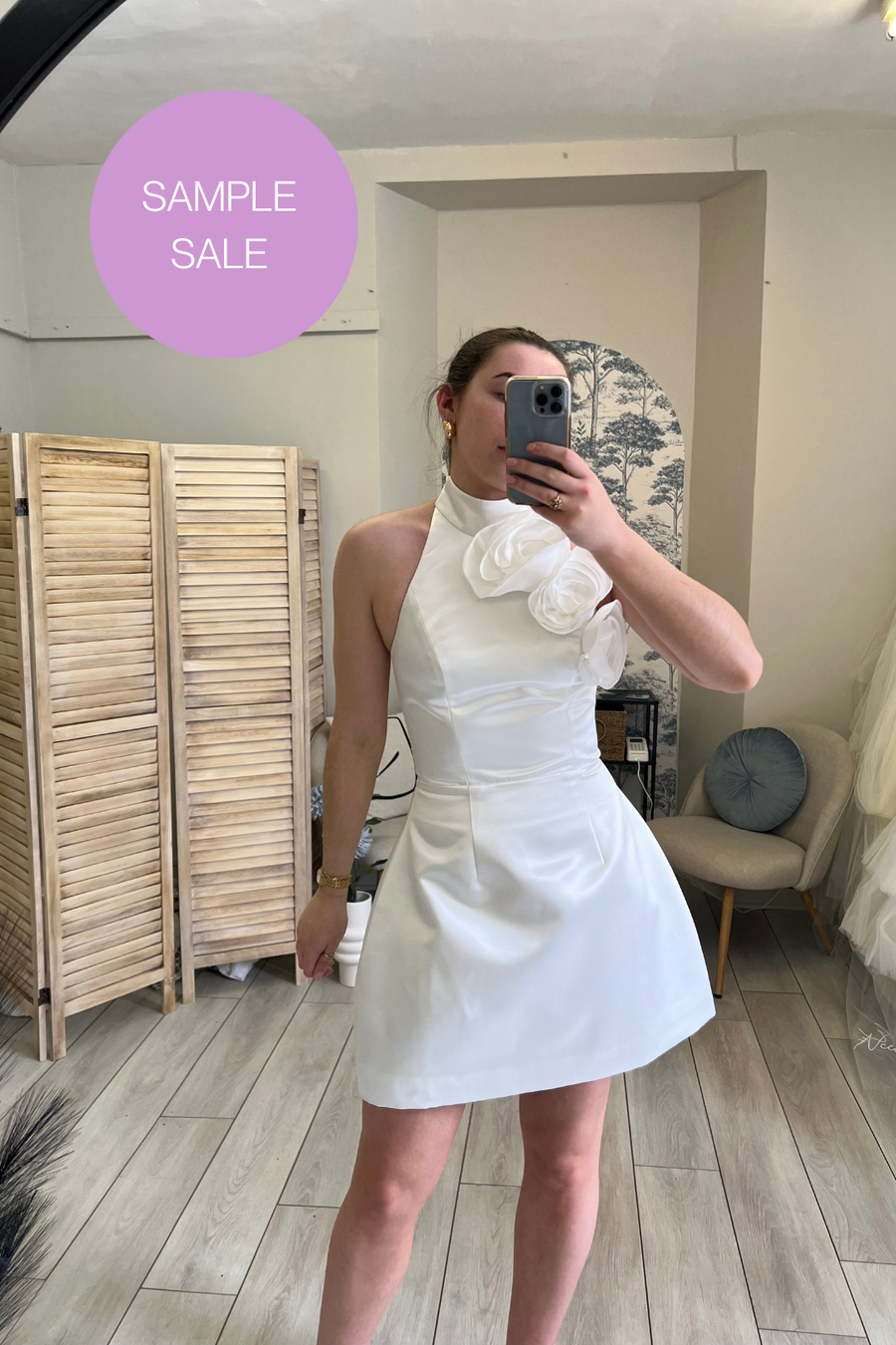 Satin Halter Mini