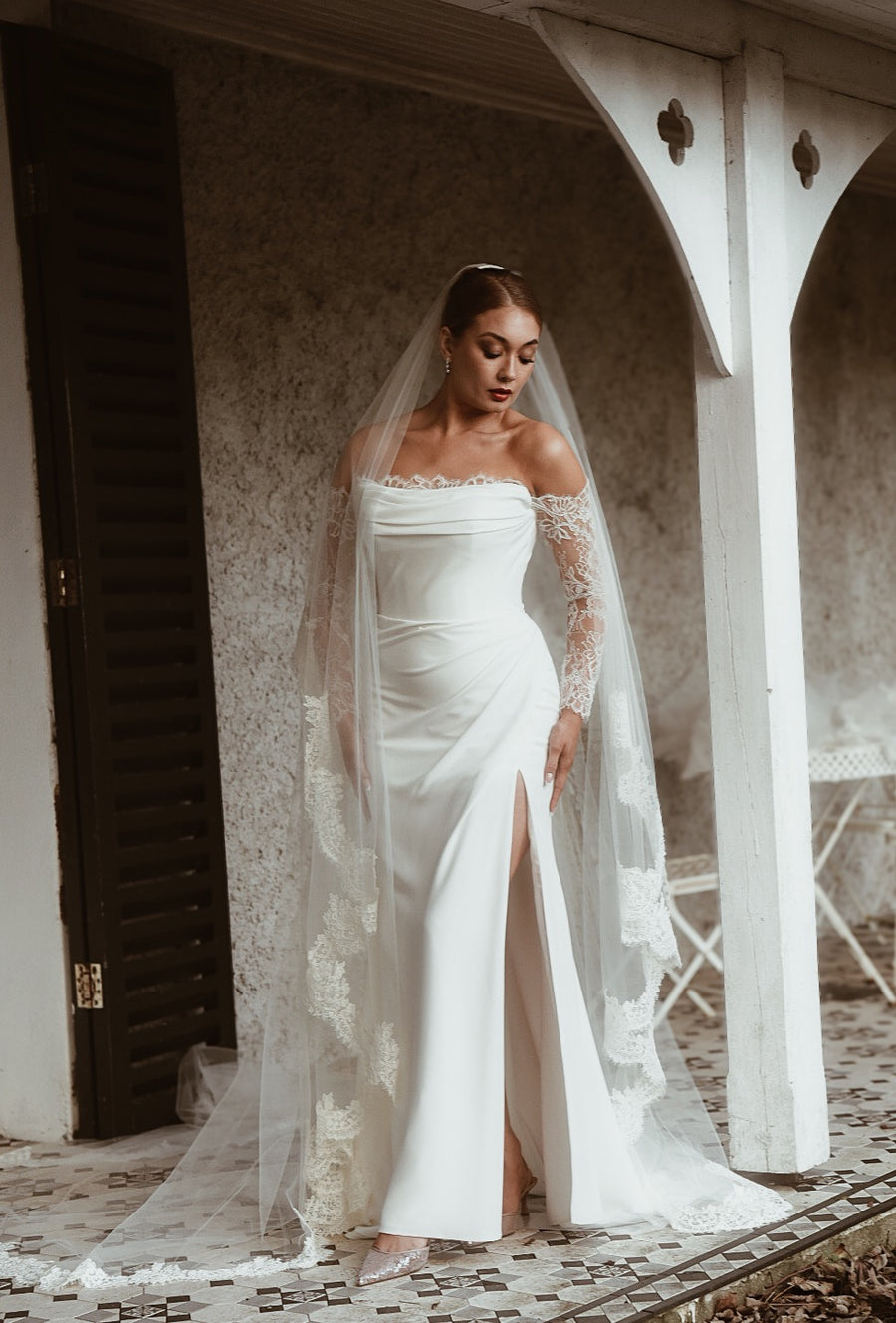 Lexi Corded Lace Veil