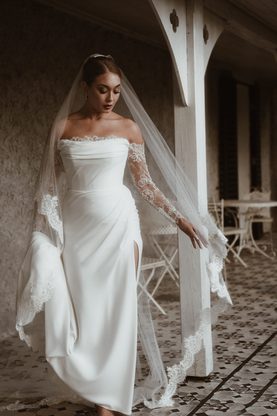 Lexi Corded Lace Veil