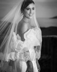 Lucinda 2-Tier Lace Trim Veil