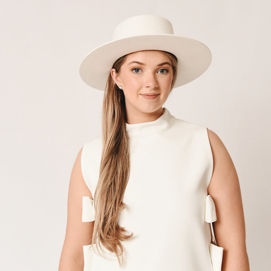 Boater Hat Ivory