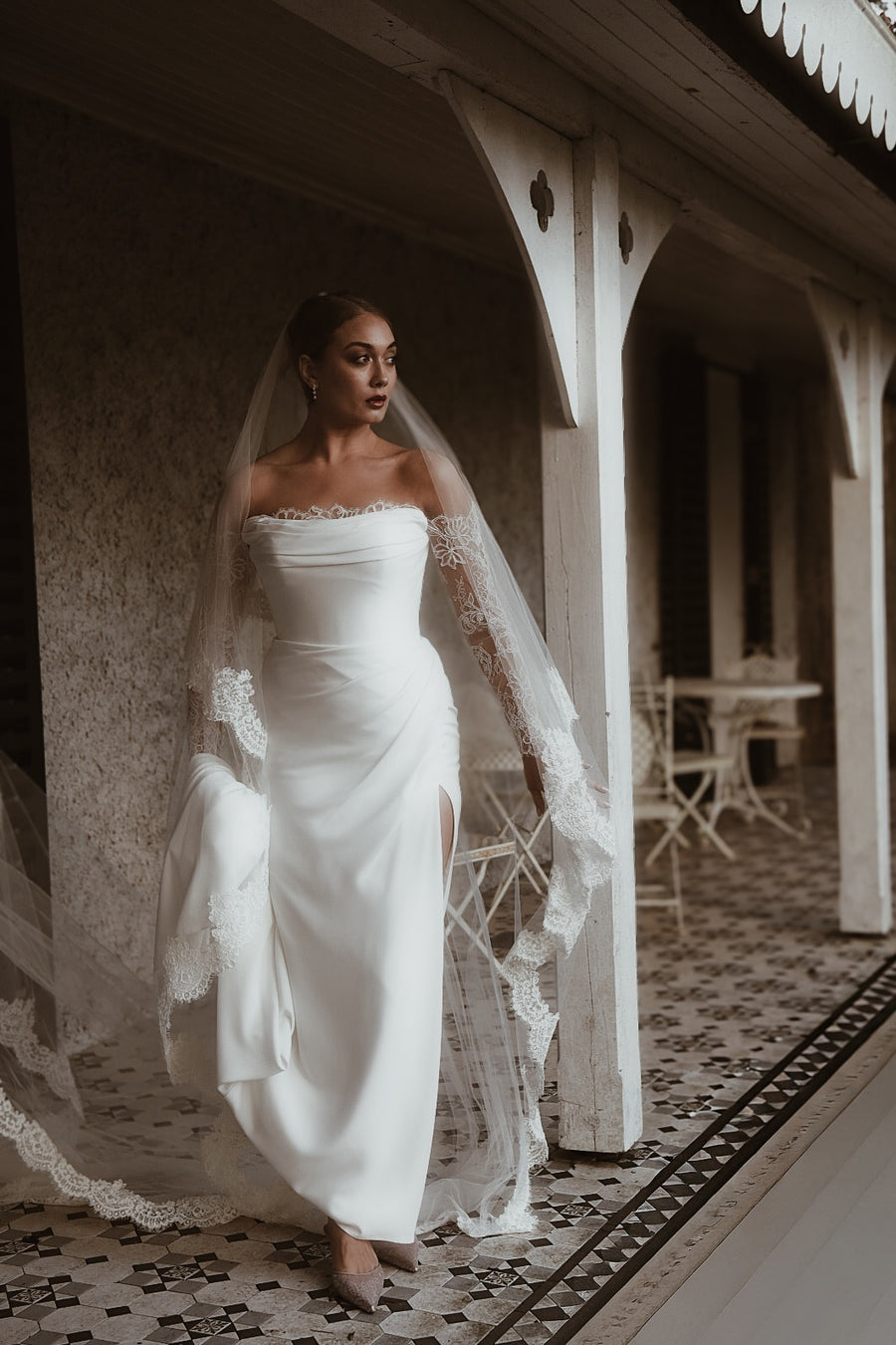 Lexi Corded Lace Veil