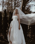 Gathered 2-Tier Tulle Veil