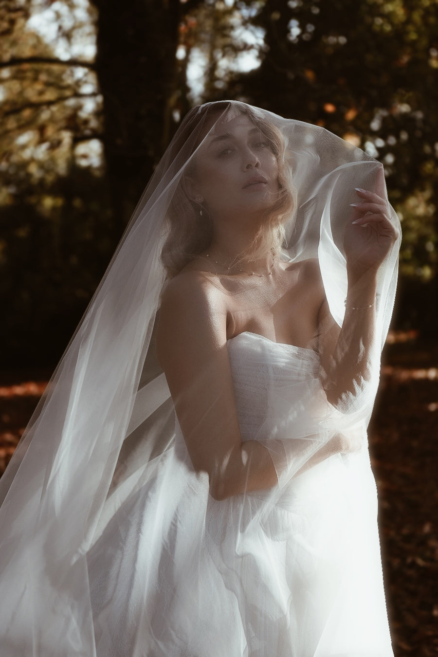 Long Blusher Tulle Veil